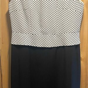 Elegant Black and White Women's Dress